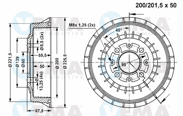 Brake Drum (801006)