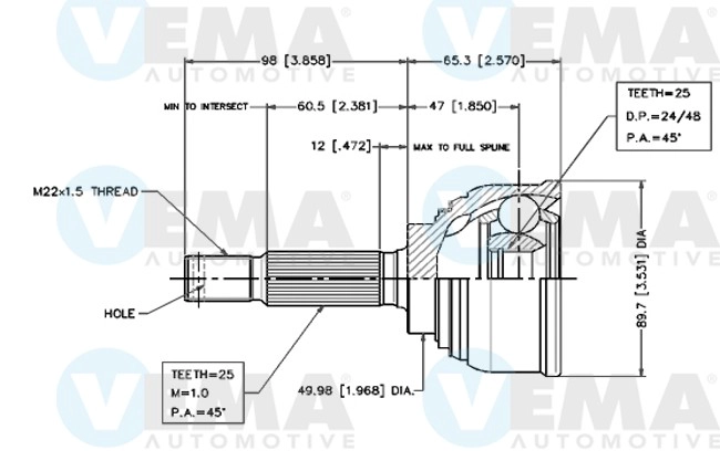 Joint Kit, drive shaft (18439)