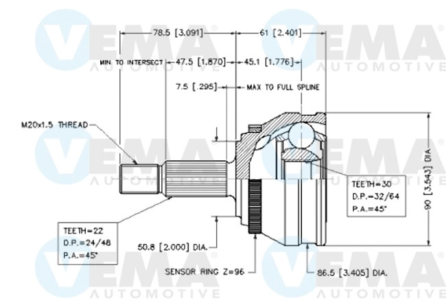 Joint Kit, drive shaft (18559)