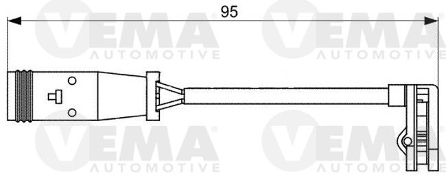 Warning Contact, brake pad wear (117489)
