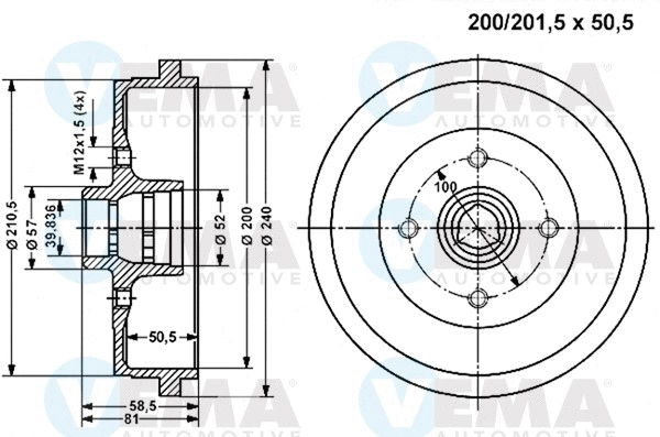 Brake Drum (800975)