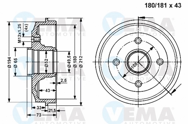 Brake Drum (800998)