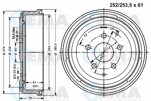 Brake Drum (800853)