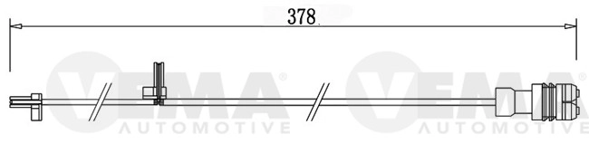 Warning Contact, brake pad wear (117522)