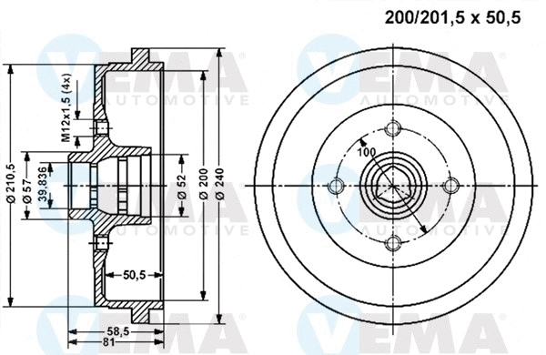 Brake Drum (800857)