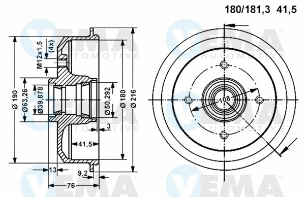 Brake Drum (800937)
