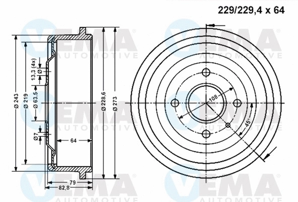 Brake Drum (801147)