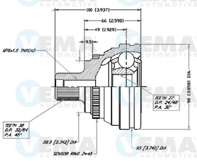 Joint Kit, drive shaft (18569)
