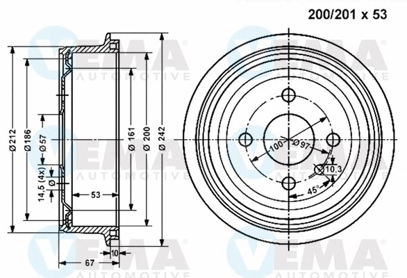 Brake Drum (800992)