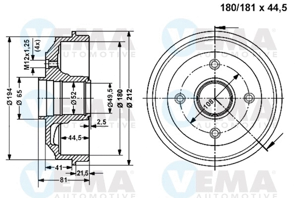 Brake Drum (801125)