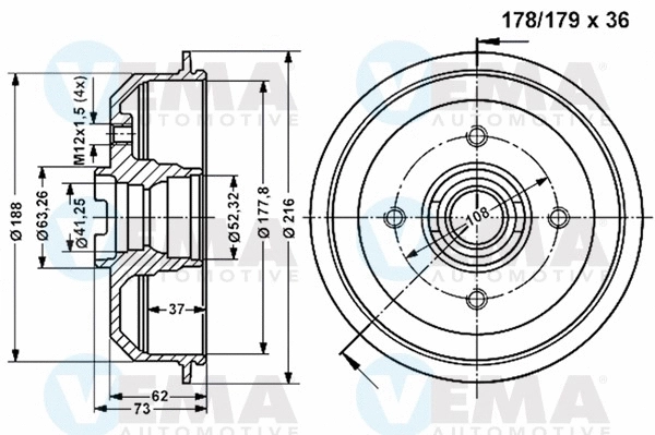 Brake Drum (800970)
