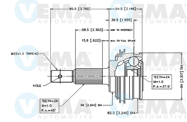 Joint Kit, drive shaft (18425)