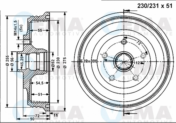 Brake Drum (801235)
