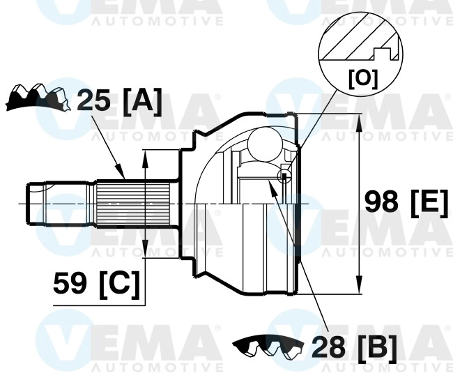 Joint Kit, drive shaft (18745)