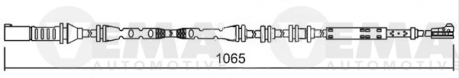 Warning Contact, brake pad wear (117508)