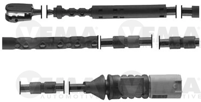 Warning Contact, brake pad wear (117458)