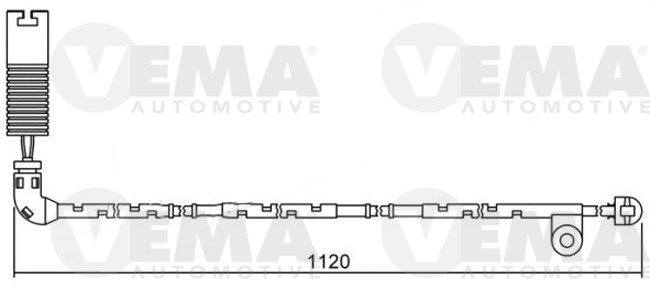 Warning Contact, brake pad wear (117502)