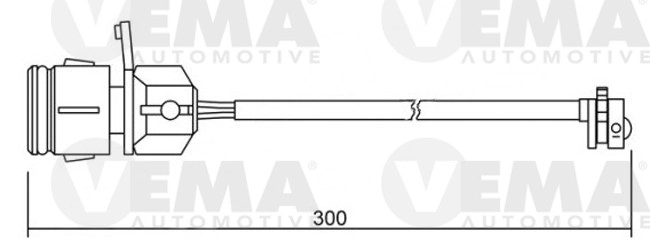Warning Contact, brake pad wear (117263)