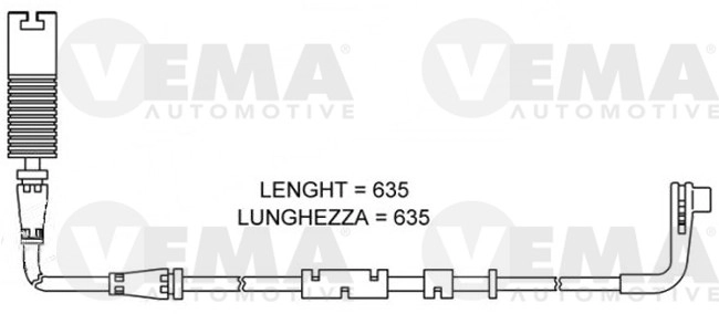 Warning Contact, brake pad wear (117465)