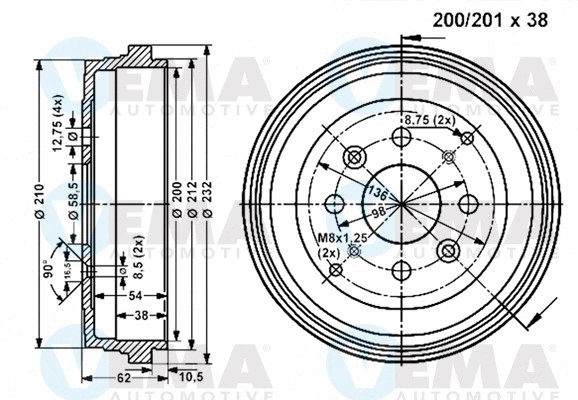 Brake Drum (801137)