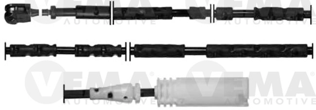 Warning Contact, brake pad wear (117448)