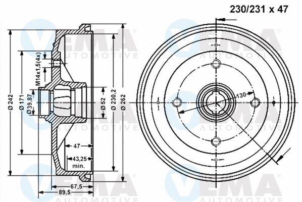 Brake Drum (800948)