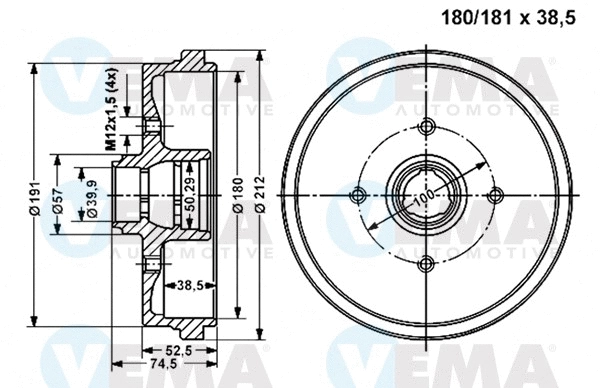 Brake Drum (800977)