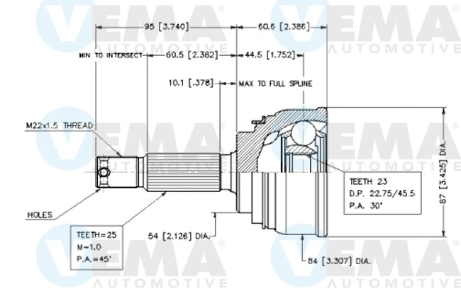 Joint Kit, drive shaft (18576)
