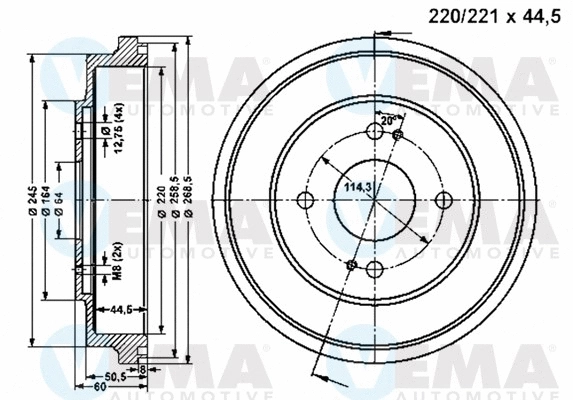 Brake Drum (801053)