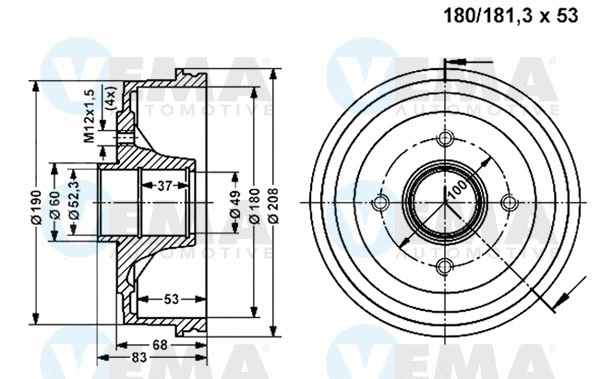 Brake Drum (800833)