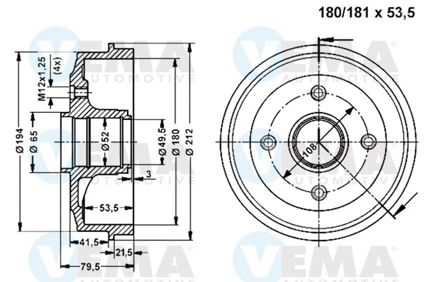 Brake Drum (800850)