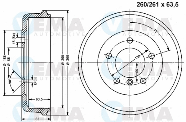Brake Drum (800849)