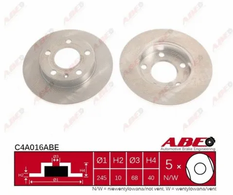 Brake Disc (C4A016ABE)