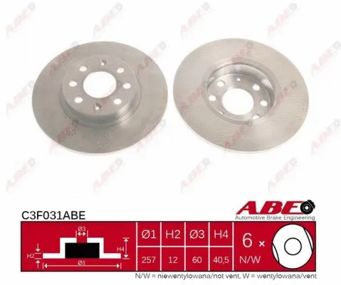 Brake Disc (C3F031ABE)