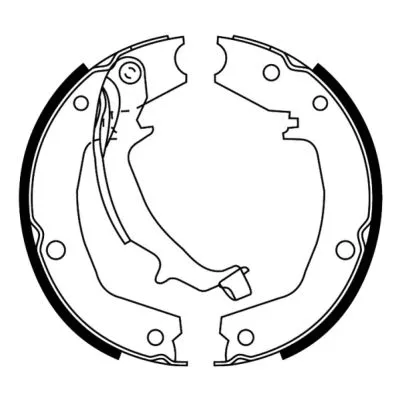 Brake Shoe Set, parking brake