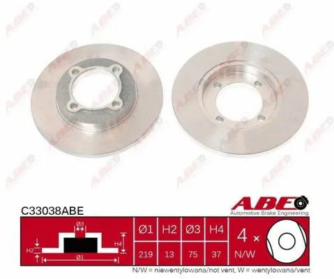 Brake Disc (C33038ABE)