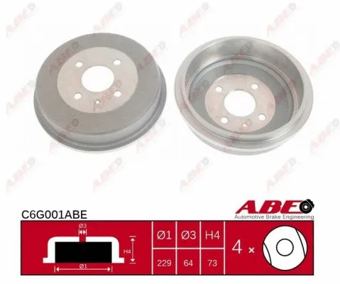 Brake Drum (C6G001ABE)