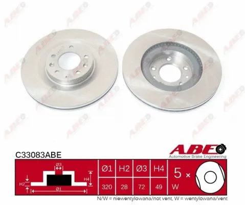 Brake Disc (C33083ABE)