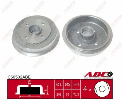 Brake Drum (C60502ABE)