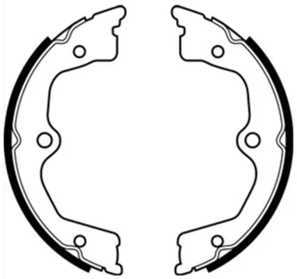 Brake Shoe Set, parking brake (C04024ABE)