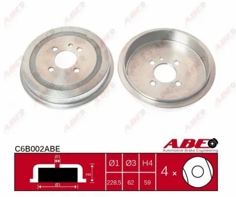 Brake Drum (C6B002ABE)