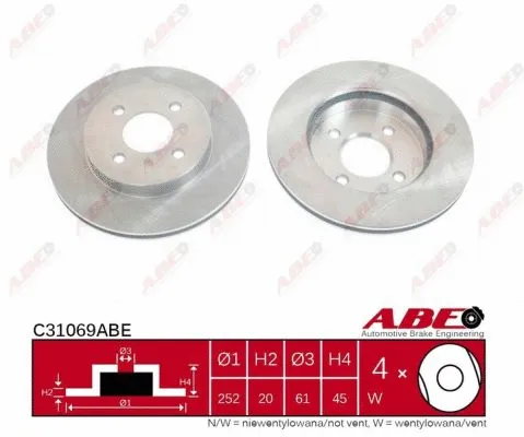 Brake Disc (C31069ABE)