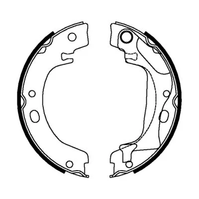 Brake Shoe Set, parking brake