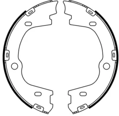 Brake Shoe Set, parking brake