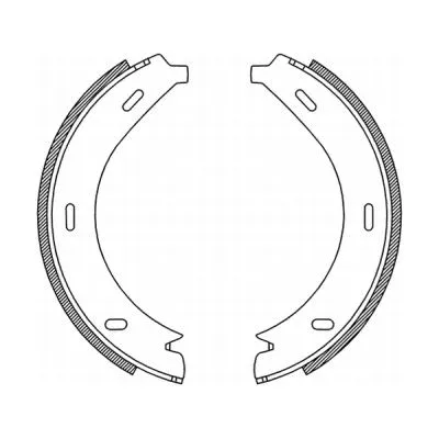 Brake Shoe Set, parking brake (CRM005ABE)