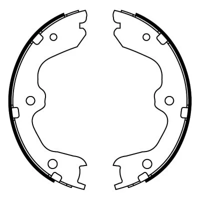 Brake Shoe Set, parking brake (C01067ABE)
