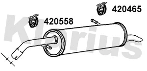 Rear Muffler (221696)