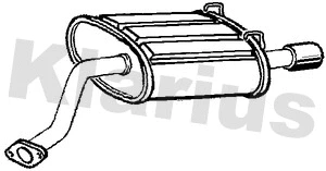 Rear Muffler (220852)