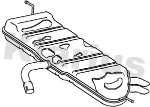 Rear Muffler (220891)