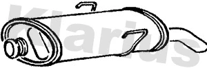 Rear Muffler (PG496T)